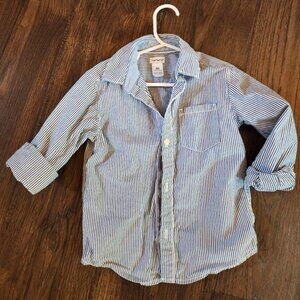 Carter's Striped Button Up Button Down Size 4T